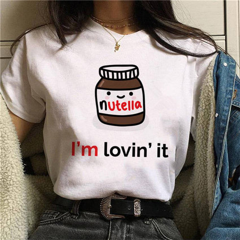 Creative Printing Short-sleeved T-shirt Men's And Women's Same High-end T-shirt